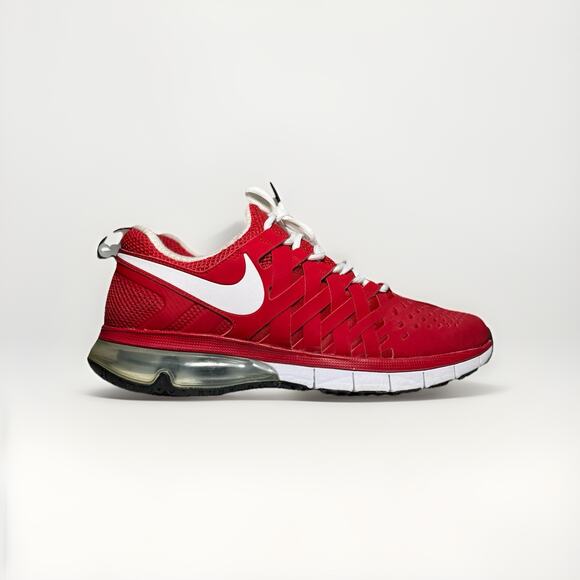 Nike Air Max Trainer Fingertrap 644672-610 Red White Black Men’s 10.5 Running - Picture 1 of 13
